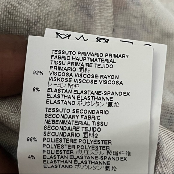 Roberto Cavalli Just Cavalli Printed Long Sleeve Mesh Dress Shoulder Slits US 2 - Picture 16 of 16